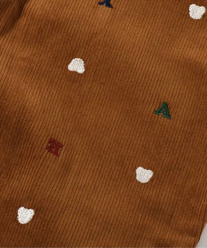 tiny bear 刺繡長褲 10分丈