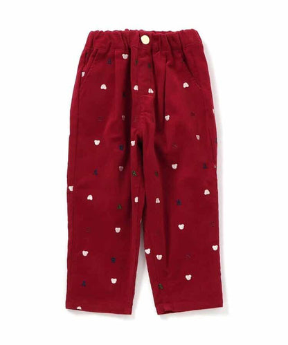 tiny bear 刺繡長褲 10分丈