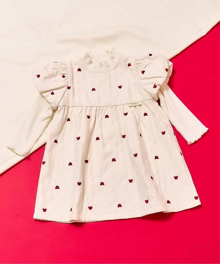 tiny bear 絎縫刺繡連衣裙