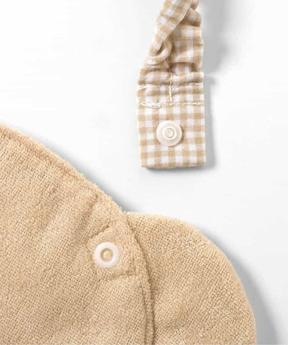 tiny bear絎縫連體衣×圍兜套裝