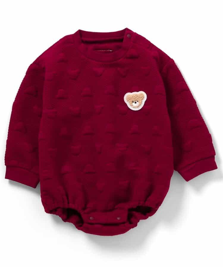 tiny bear絎縫連體衣×圍兜套裝