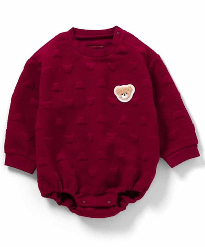 tiny bear絎縫連體衣×圍兜套裝