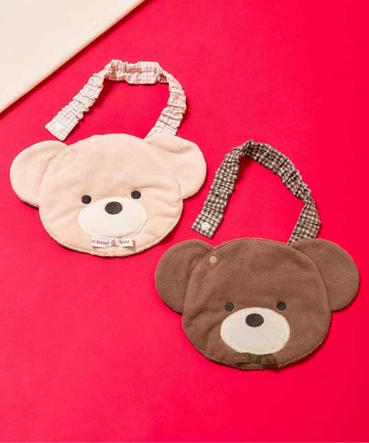 tiny bear絎縫連體衣×圍兜套裝