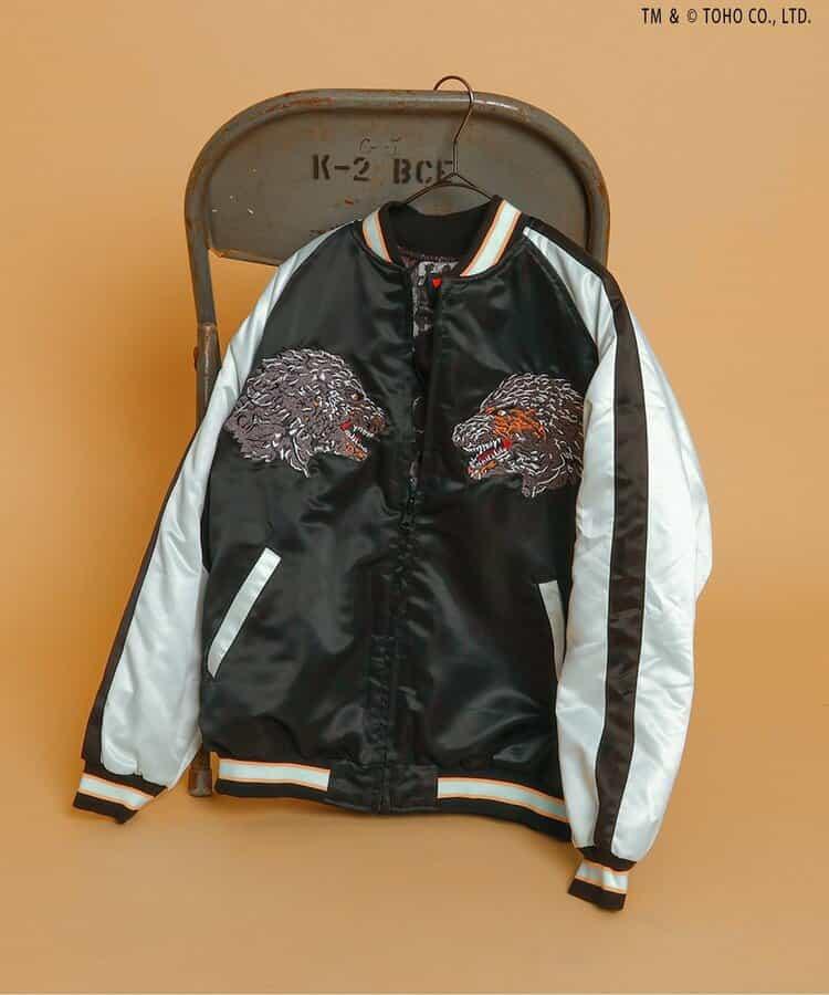 【哥斯拉】夜光刺繡可雙面穿夾克（成人尺碼）