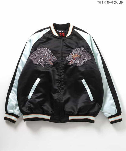 【哥斯拉】夜光刺繡可雙面穿夾克（成人尺碼）