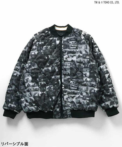 【哥斯拉】夜光刺繡可雙面穿夾克（成人尺碼）