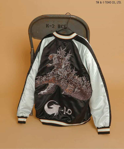 【哥斯拉】夜光刺繡可雙面穿夾克（成人尺碼）