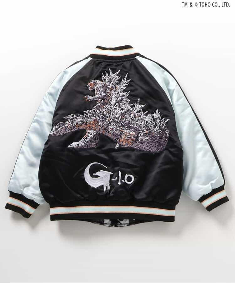 【哥斯拉】夜光刺繡可雙面穿夾克（兒童尺碼）