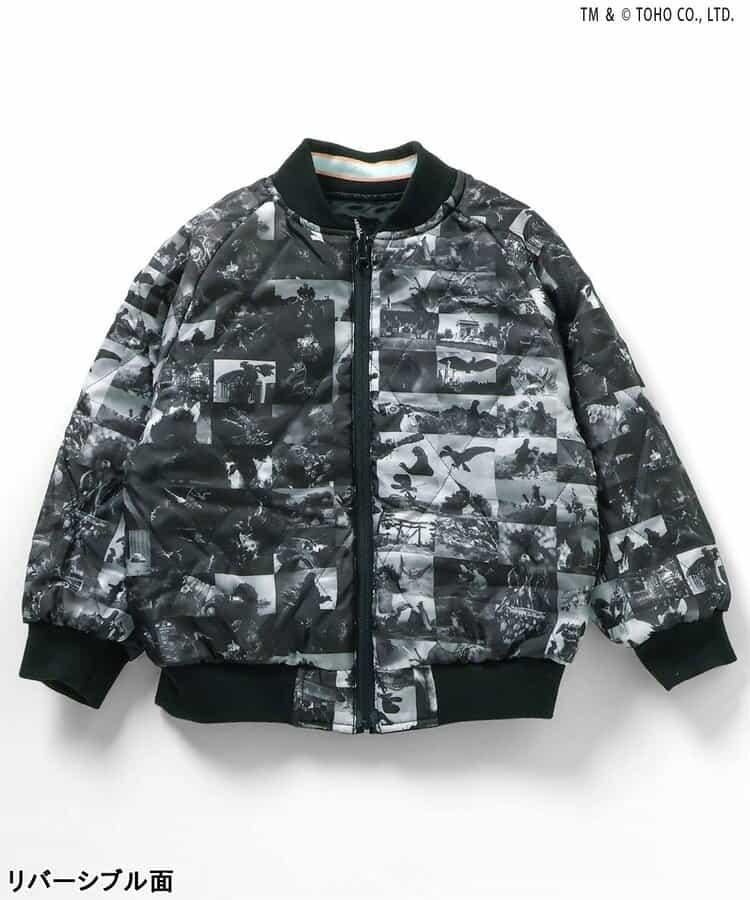 【哥斯拉】夜光刺繡可雙面穿夾克（兒童尺碼）