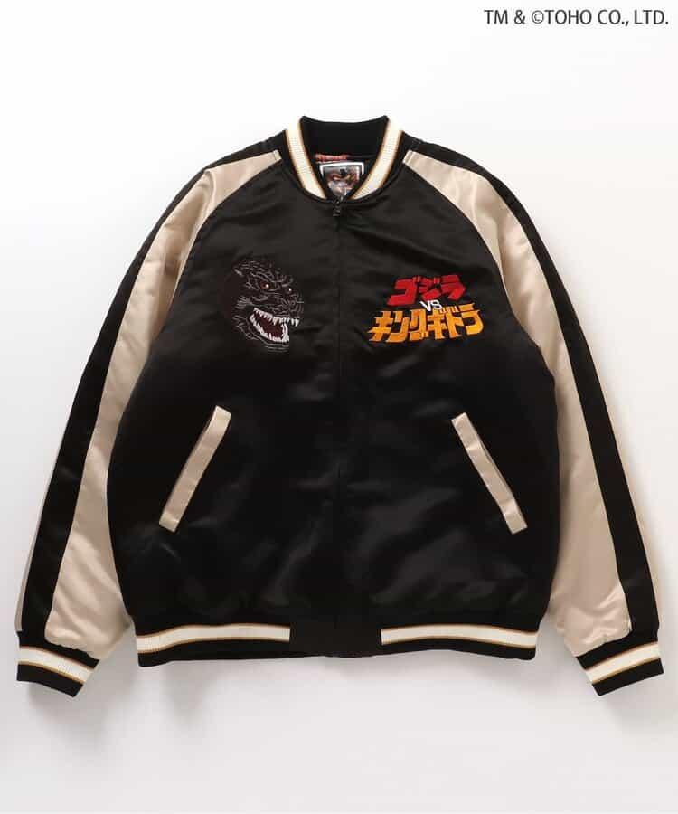 【哥斯拉】哥斯拉VS可雙面穿刺繡夾克（成人尺碼）