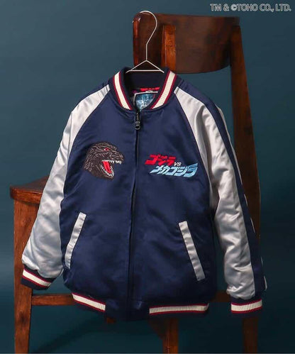 【哥斯拉】哥斯拉VS可雙面穿刺繡夾克（兒童尺碼）