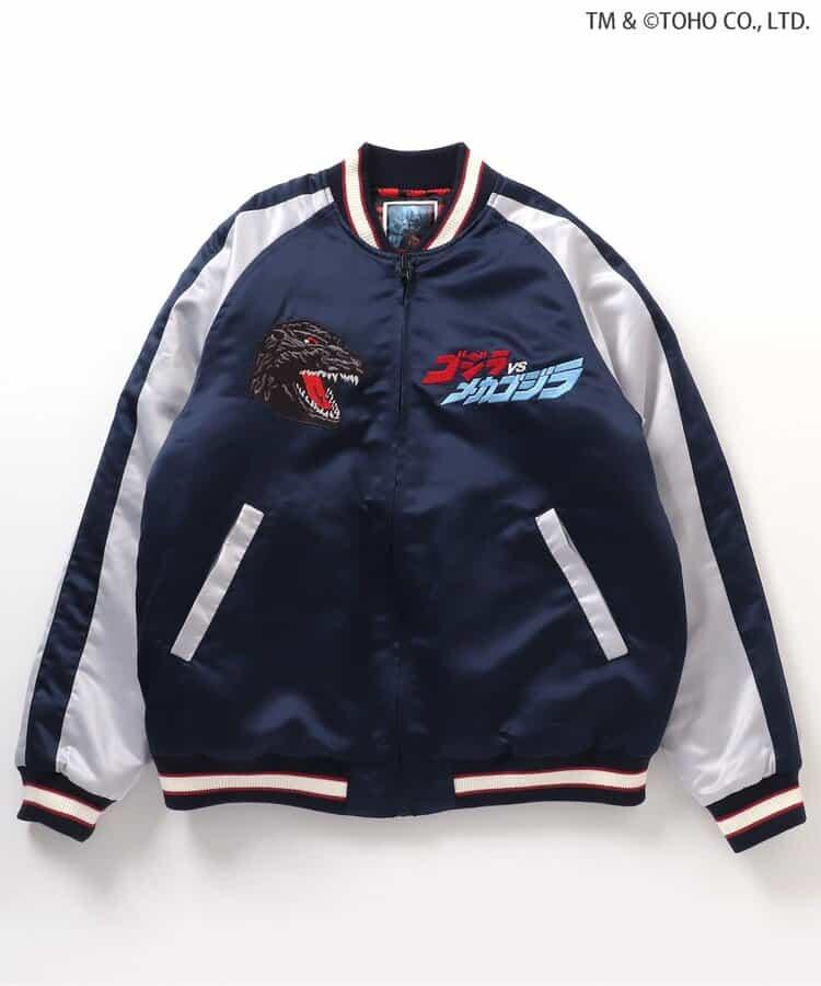 【哥斯拉】哥斯拉VS可雙面穿刺繡夾克（成人尺碼）