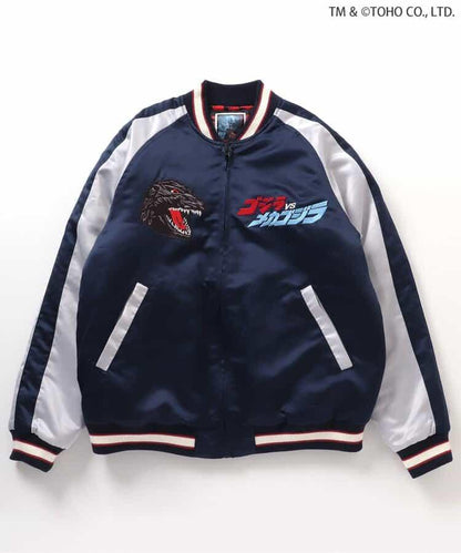 【哥斯拉】哥斯拉VS可雙面穿刺繡夾克（成人尺碼）