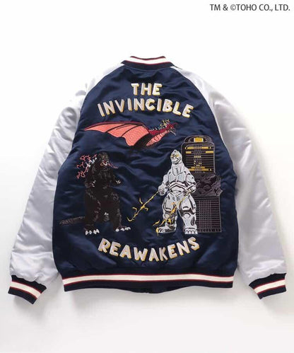 【哥斯拉】哥斯拉VS可雙面穿刺繡夾克（成人尺碼）