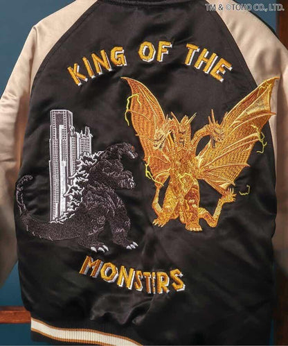 【哥斯拉】哥斯拉VS可雙面穿刺繡夾克（兒童尺碼）
