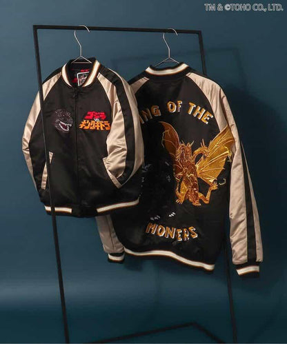 【哥斯拉】哥斯拉VS可雙面穿刺繡夾克（兒童尺碼）