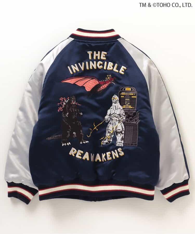 【哥斯拉】哥斯拉VS可雙面穿刺繡夾克（兒童尺碼）