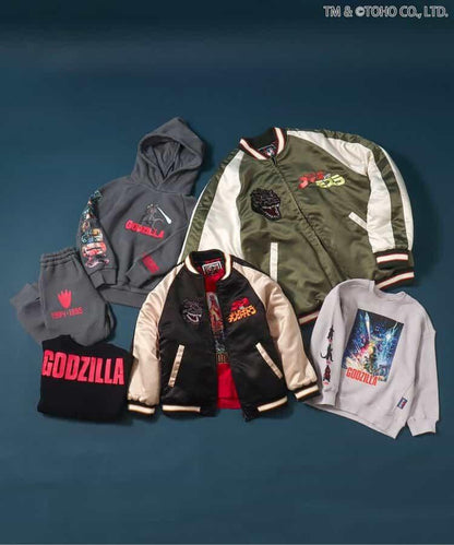 【哥斯拉】哥斯拉VS可雙面穿刺繡夾克（兒童尺碼）