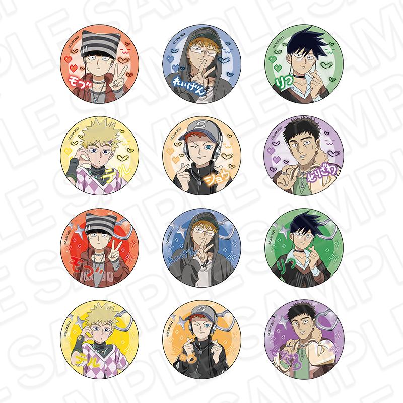 靈能百分百_徽章（隨機）照片貼紙風格 ver. 【全套OPP包裝／12個裝】