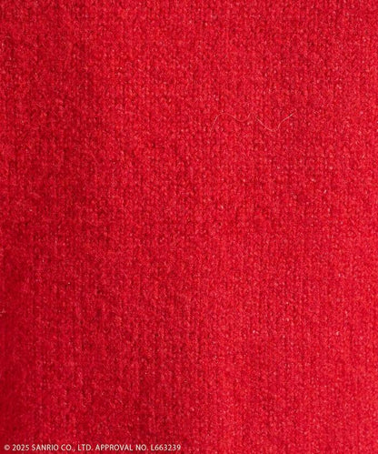 「HELLO KITTY」毛圈繡標誌針織衫