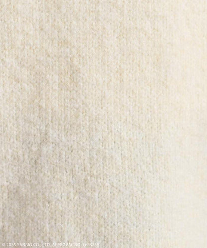 「HELLO KITTY」毛圈繡標誌針織衫