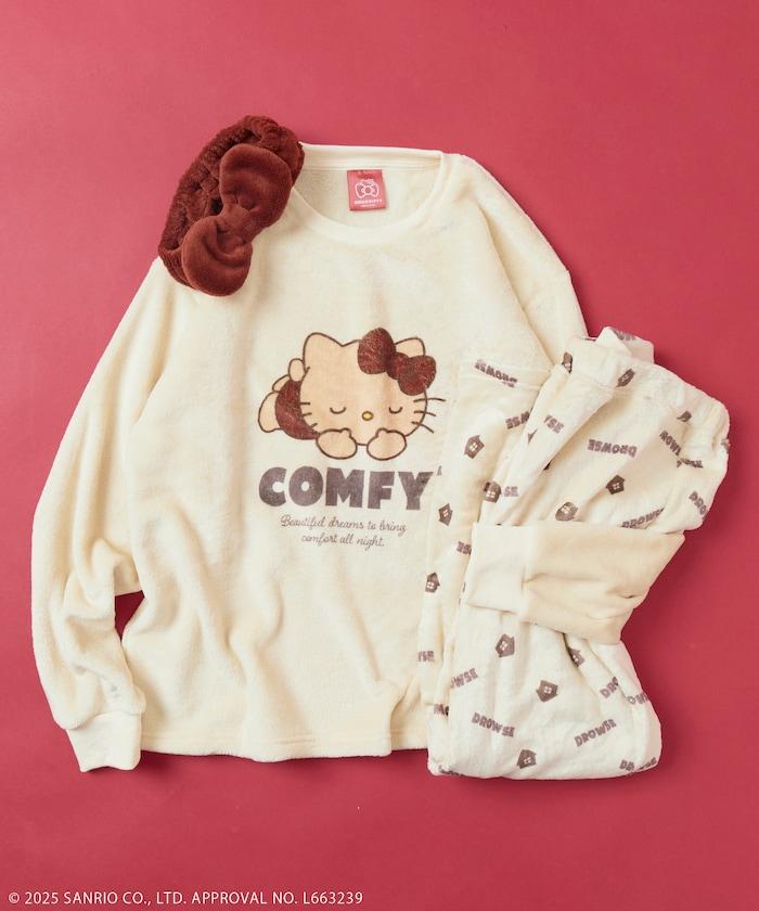 「HELLO KITTY」帶髮帶睡衣套裝