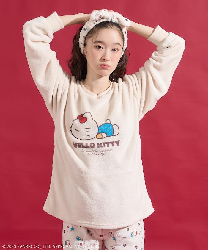 「HELLO KITTY」帶髮帶睡衣套裝