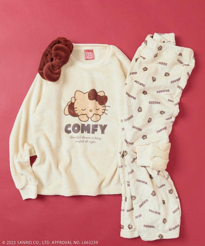 「HELLO KITTY」帶髮帶睡衣套裝