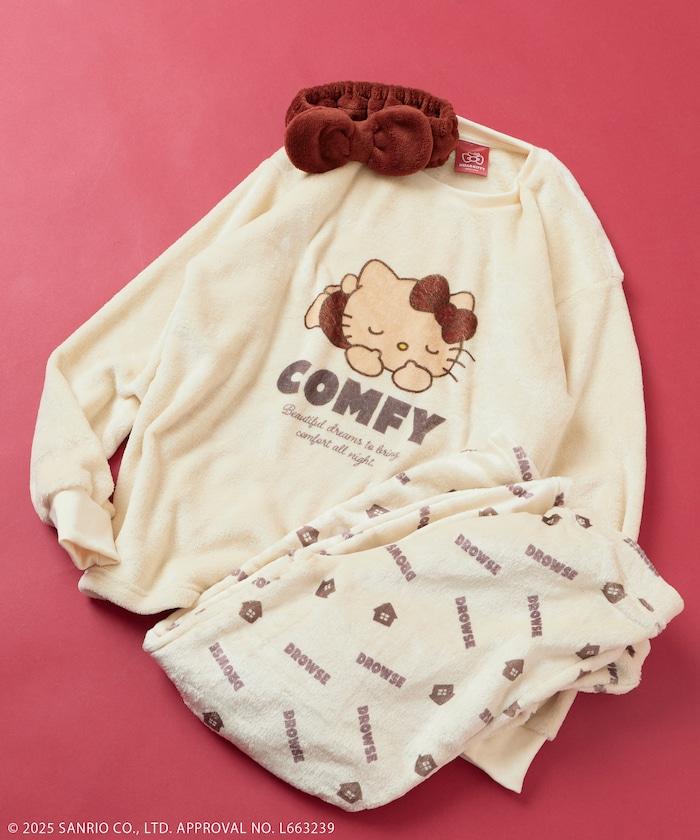 「HELLO KITTY」帶髮帶睡衣套裝