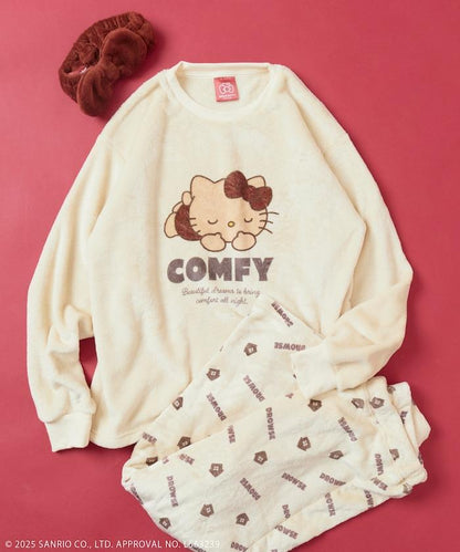 「HELLO KITTY」帶髮帶睡衣套裝