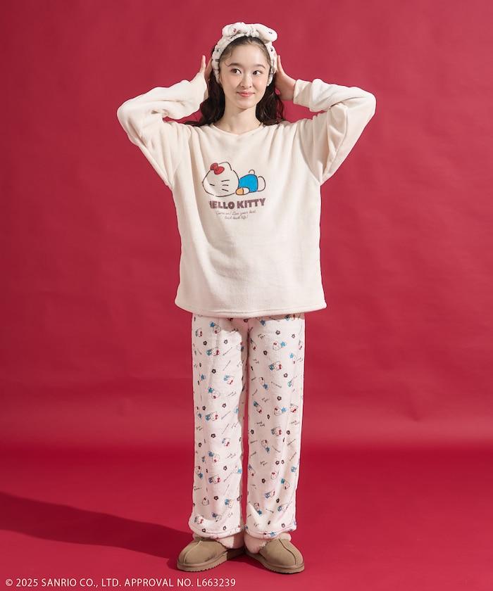 「HELLO KITTY」帶髮帶睡衣套裝