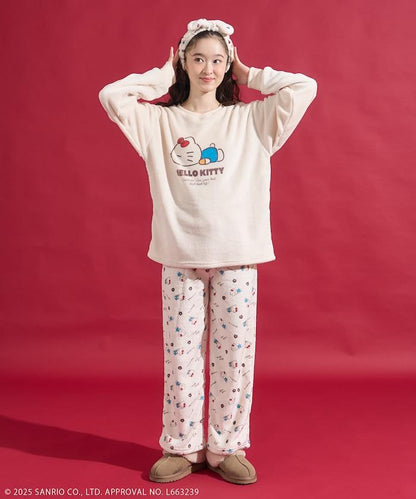 「HELLO KITTY」帶髮帶睡衣套裝