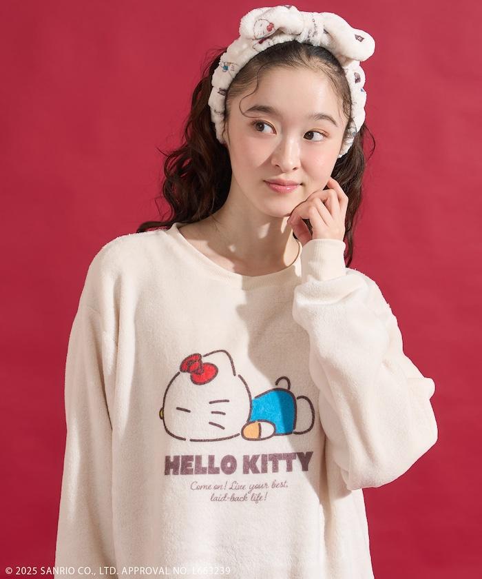 「HELLO KITTY」帶髮帶睡衣套裝