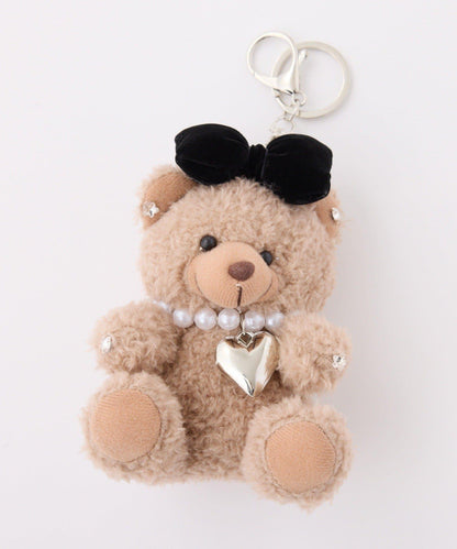 蝴蝶結小熊包掛件