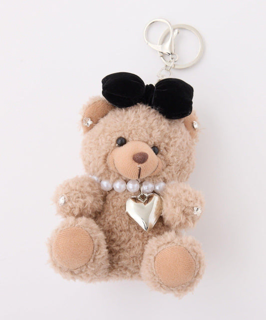 蝴蝶結小熊包掛件
