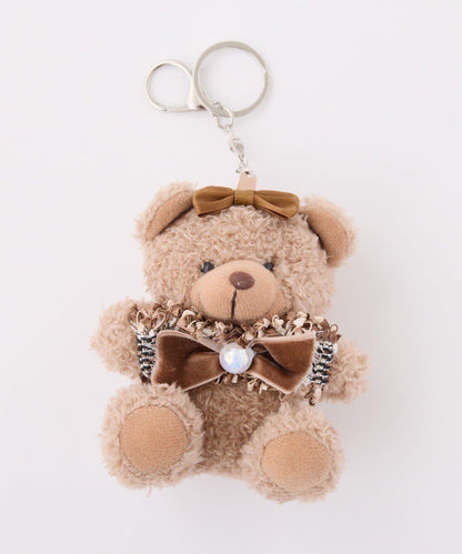 蝴蝶結小熊包掛件