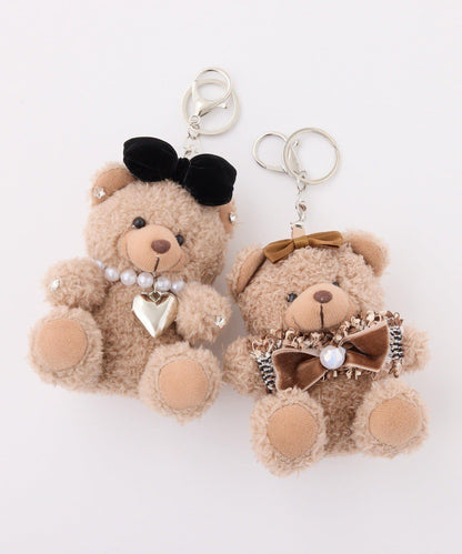 蝴蝶結小熊包掛件