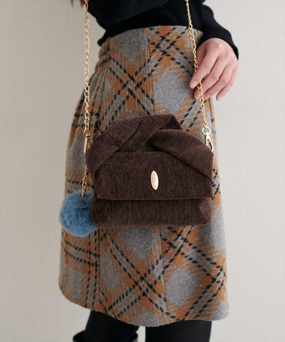 扭紋手柄迷你單肩包