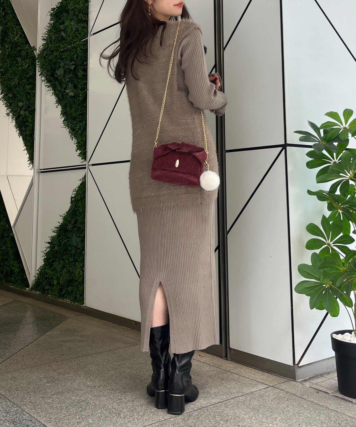 扭紋手柄迷你單肩包