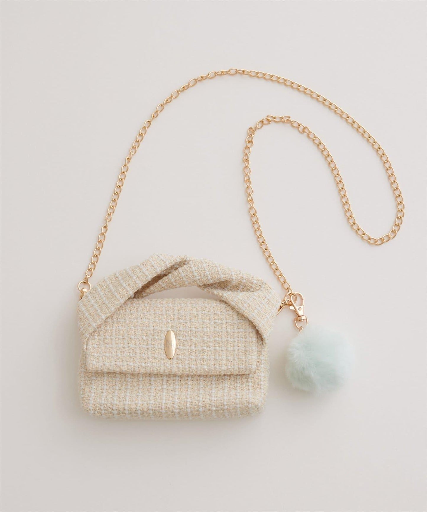 扭紋手柄迷你單肩包