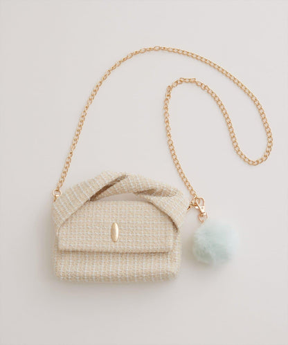 扭紋手柄迷你單肩包