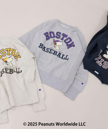 【Champion】《史努比》圓領衛衣