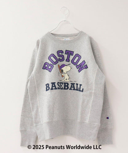 【Champion】《史努比》圓領衛衣