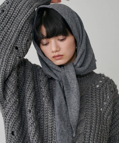 手工編織風格麻花針織套頭衫