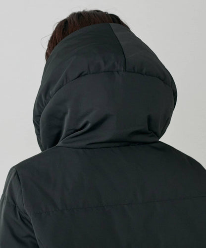 桃皮絨羽絨大衣