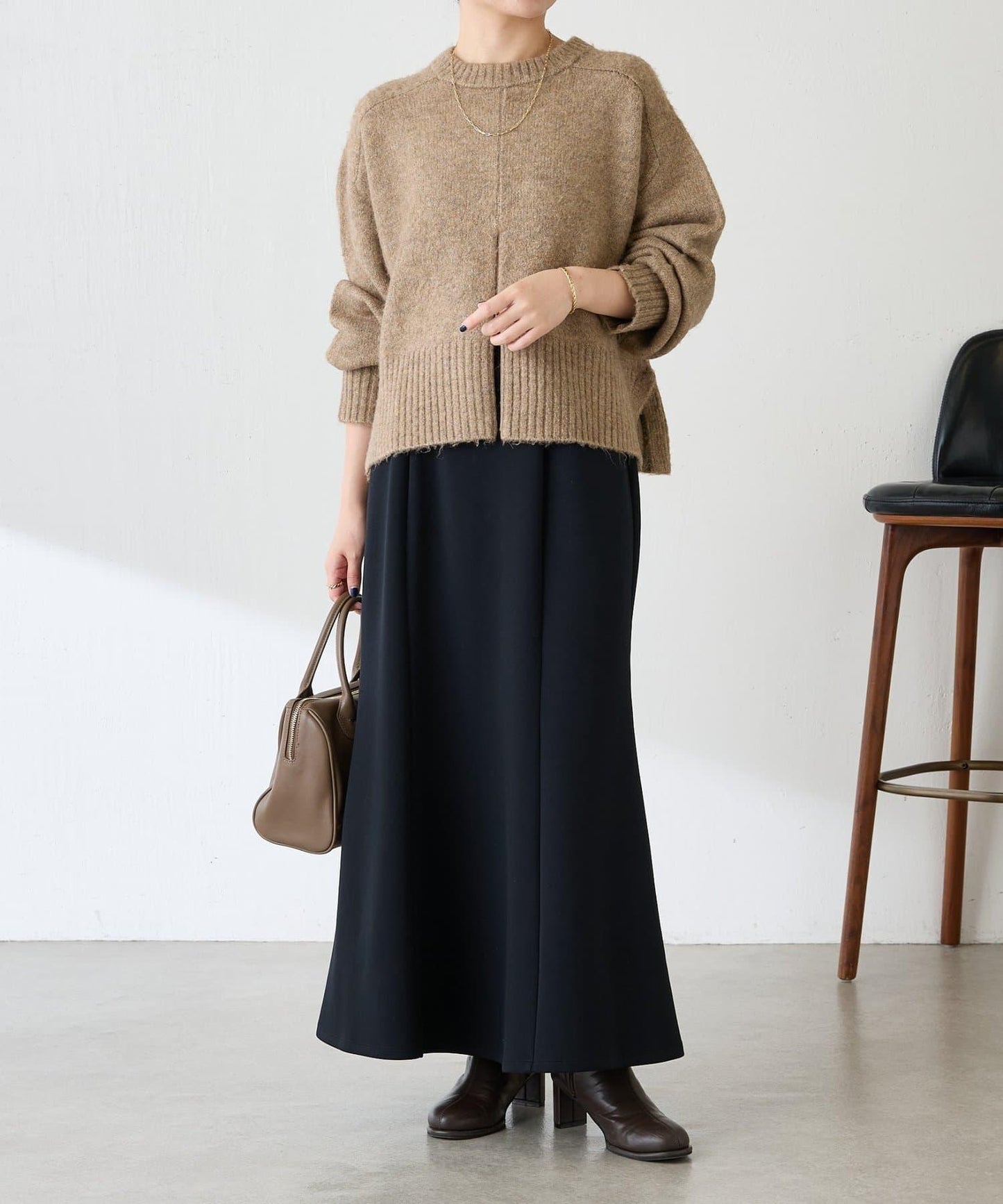 【全鬆緊腰】針織美人魚裙