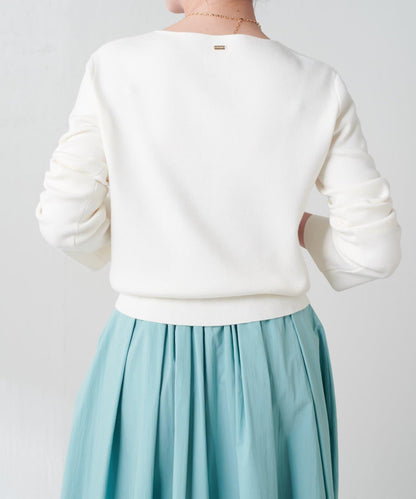 【順滑觸感】斜釦針織衫