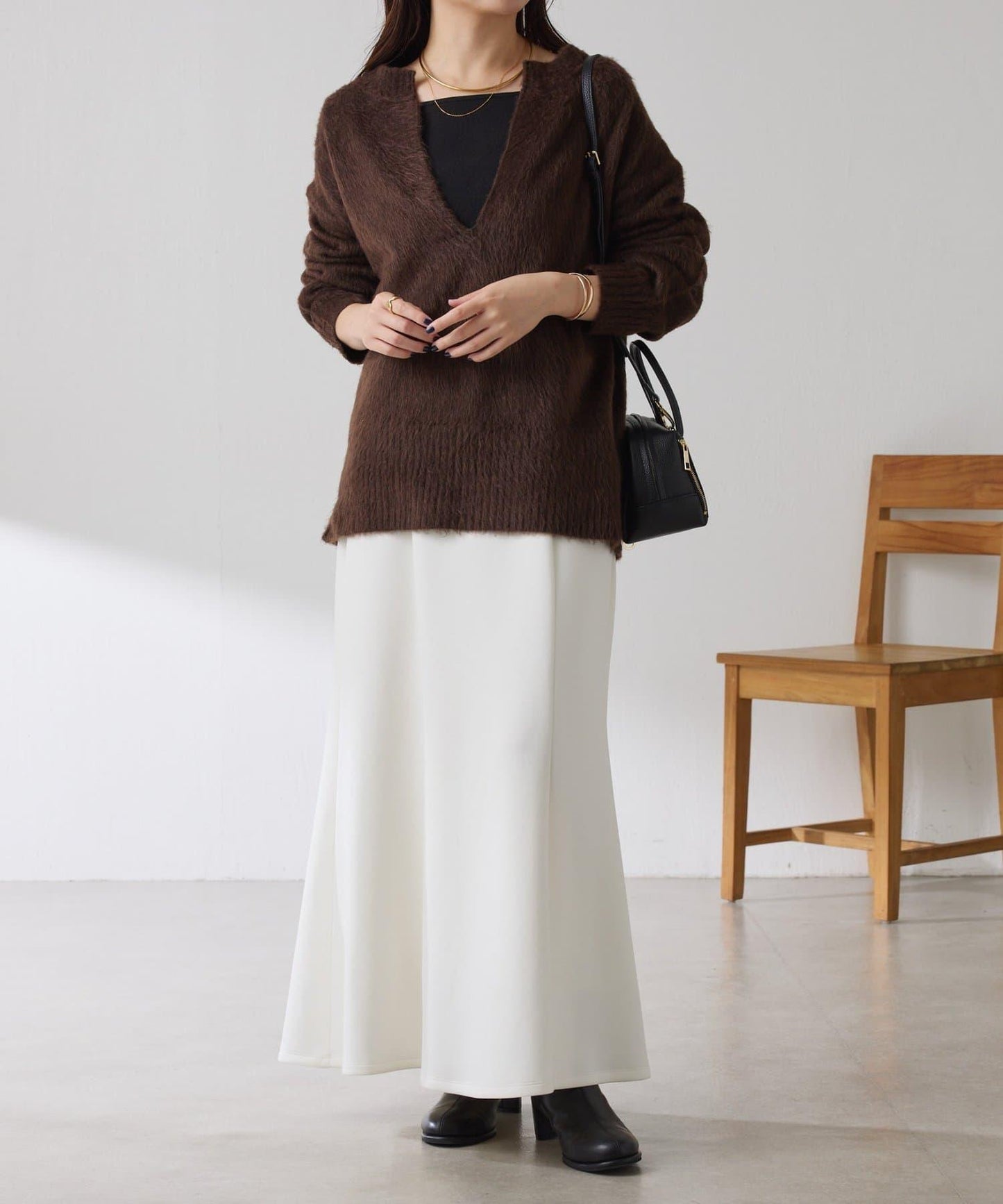 【全鬆緊腰】針織美人魚裙