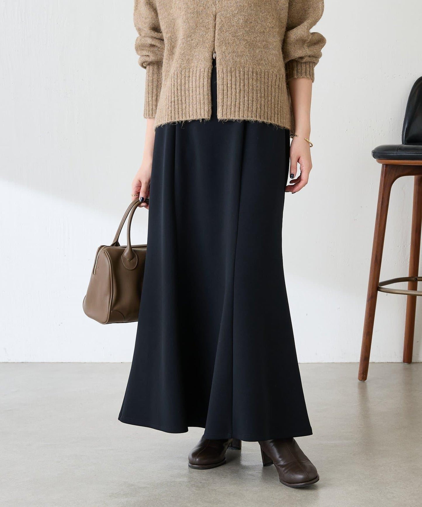 【全鬆緊腰】針織美人魚裙