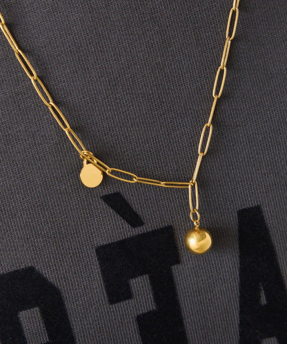 【PAPILLONNER/パピヨネ】不鏽鋼圓球項鍊